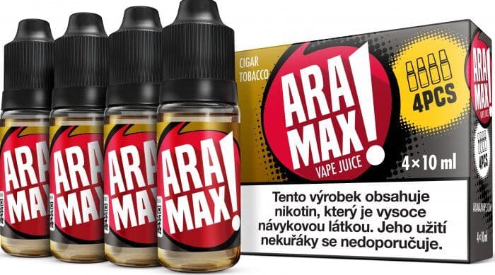 Liquid ARAMAX 4Pack Cigar Tobacco 4x10ml-6mg