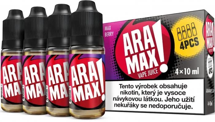 aramax 4pack max berry 4x10ml
