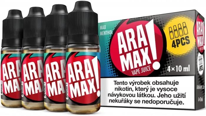 aramax 4pack max menthol 4x10ml