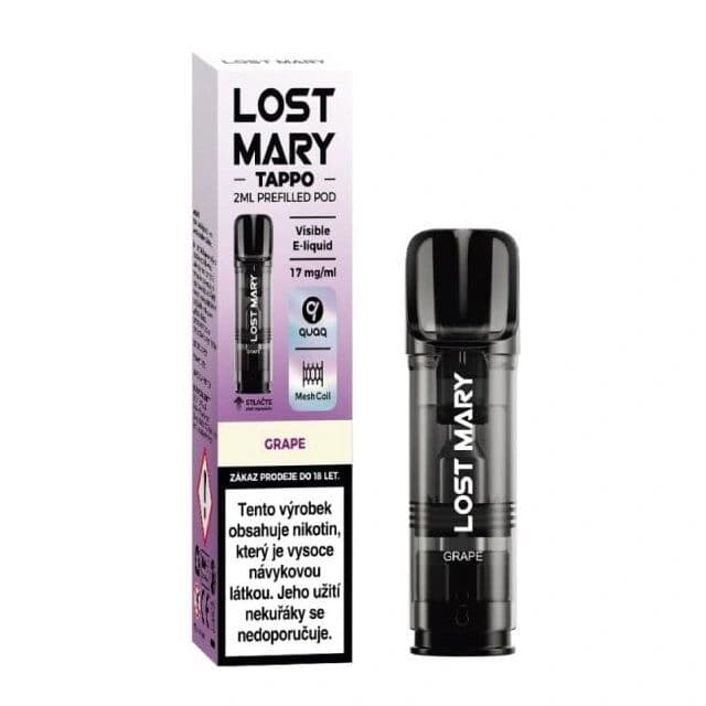 Lost Mary Tappo Pod přednaplněná Cartridge Grape Elektronické cigarety - hlavní obrázek