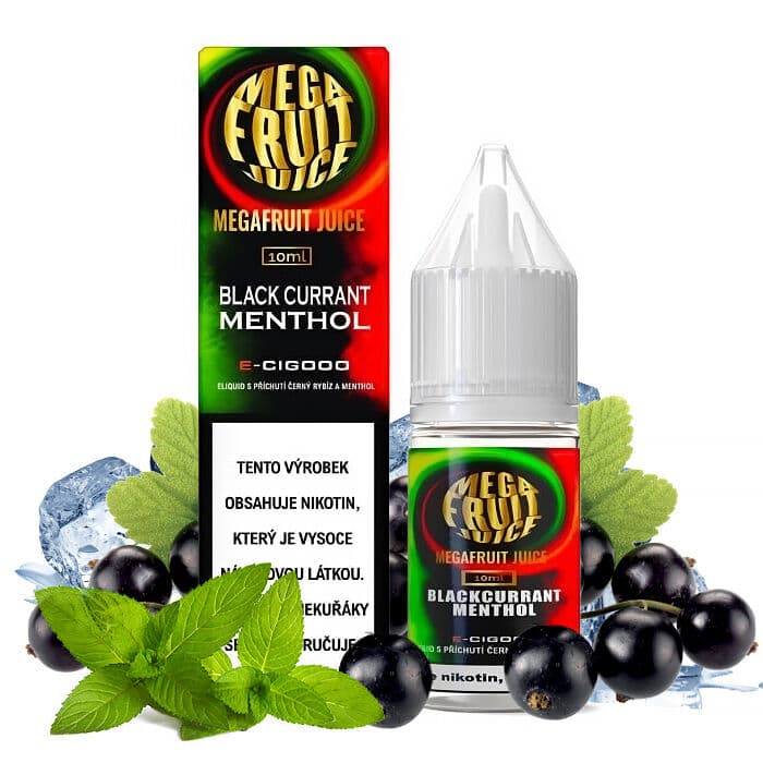 Megafruit Juice Blackcurrant Menthol Mentolové e-liquidy - hlavní obrázek
