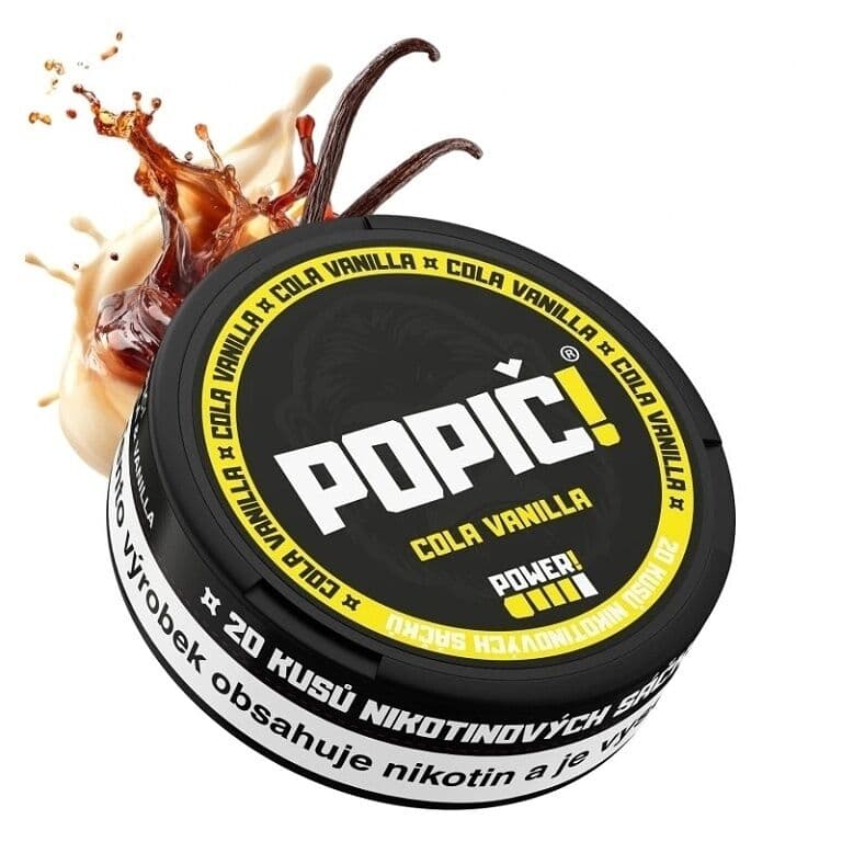 Popič! Cola & Vanilla, nikotinové sáčky