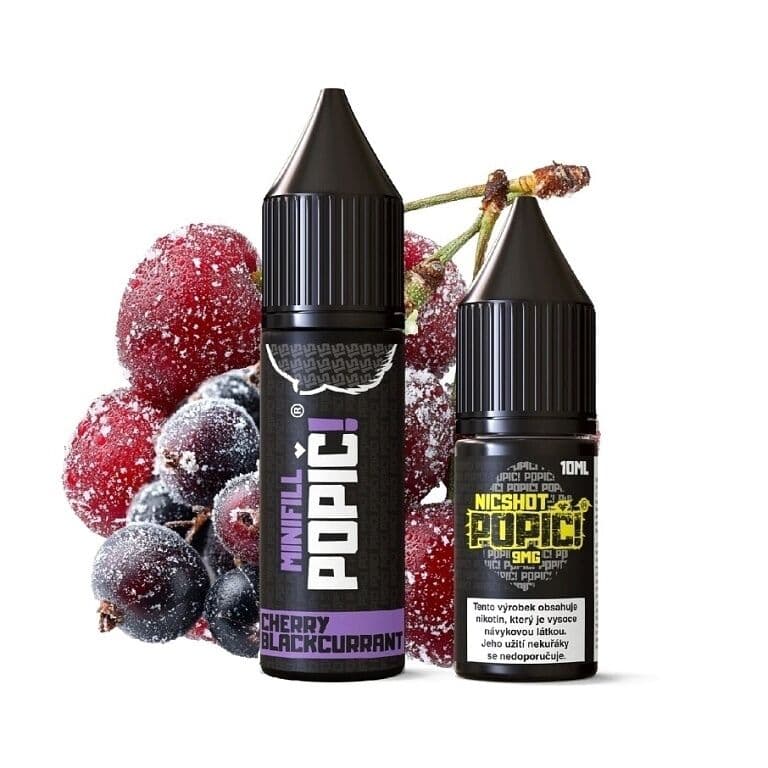 POPIČ! MiniFill 2v1 Cherry Blackruccarnt 15ml 6mg