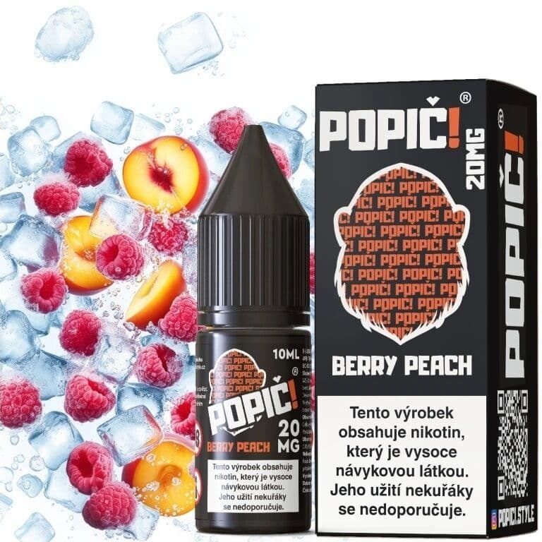 Popič! Salt e-liquid Berry Peach Salt e-liquidy - hlavní obrázek
