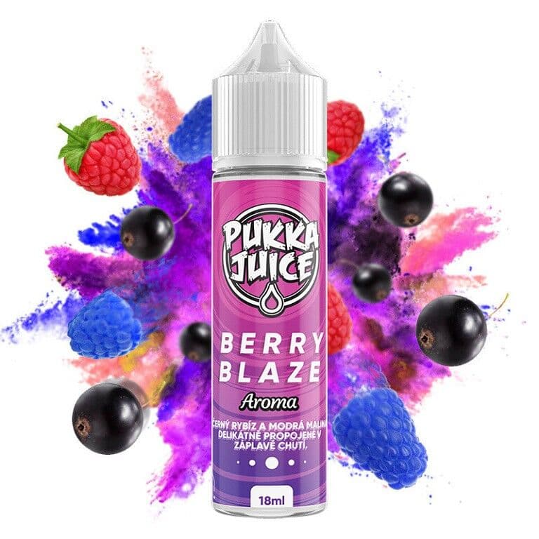 Pukka Juice Shake & Vape Berry Blaze (Chladivý černý rybíz a modrá malina) Příchutě - hlavní obrázek