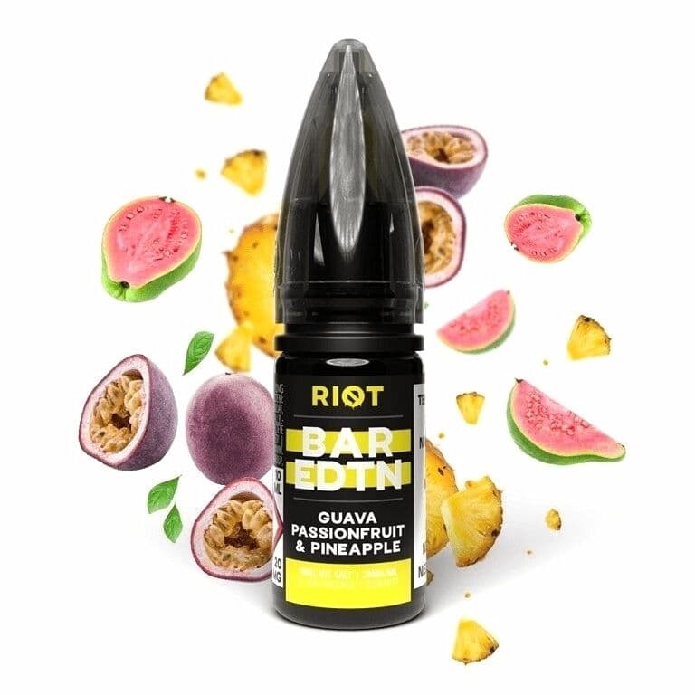 Riot BAR EDTN Salt e-liquid Guava Passionfruit Pineapple Salt e-liquidy - hlavní obrázek