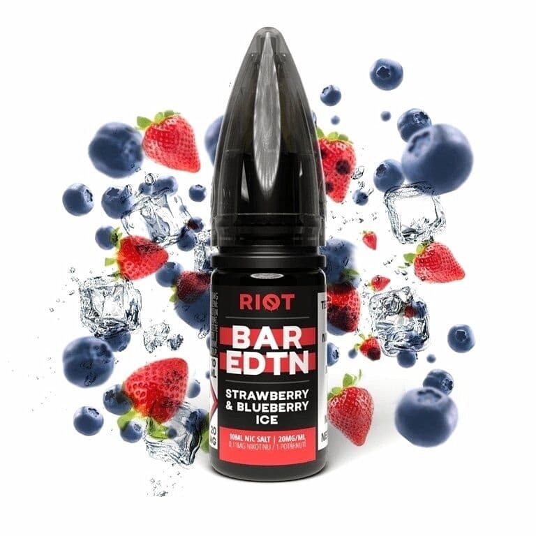 Riot BAR EDTN Salt e-liquid Strawberry Blueberry ICE Salt e-liquidy - hlavní obrázek