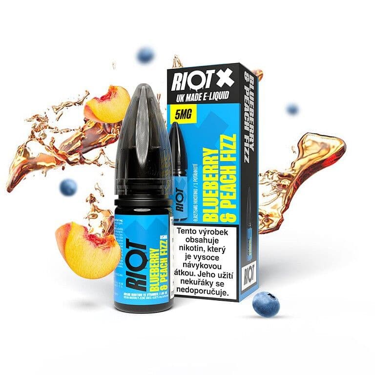 Riot X Salt Blueberry & Peach Fizz 5mg