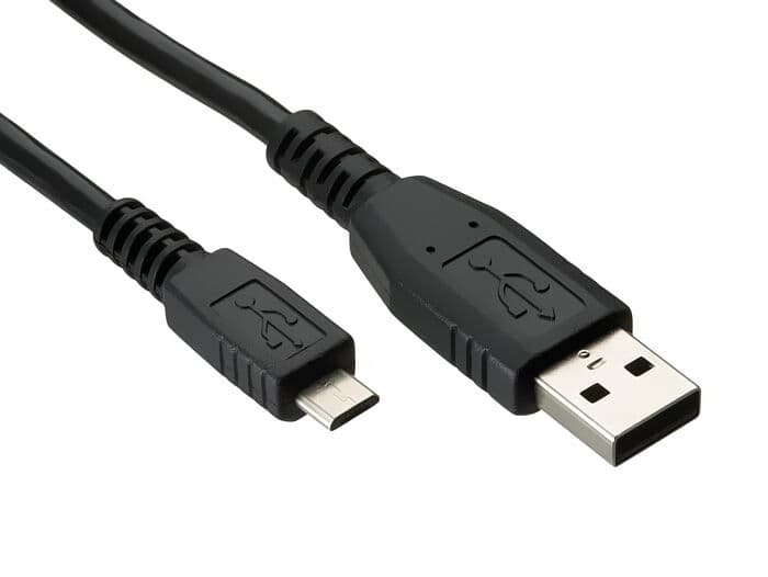 Univerzální USB-MICRO USB kabel černý Baterie a nabíječky - hlavní obrázek