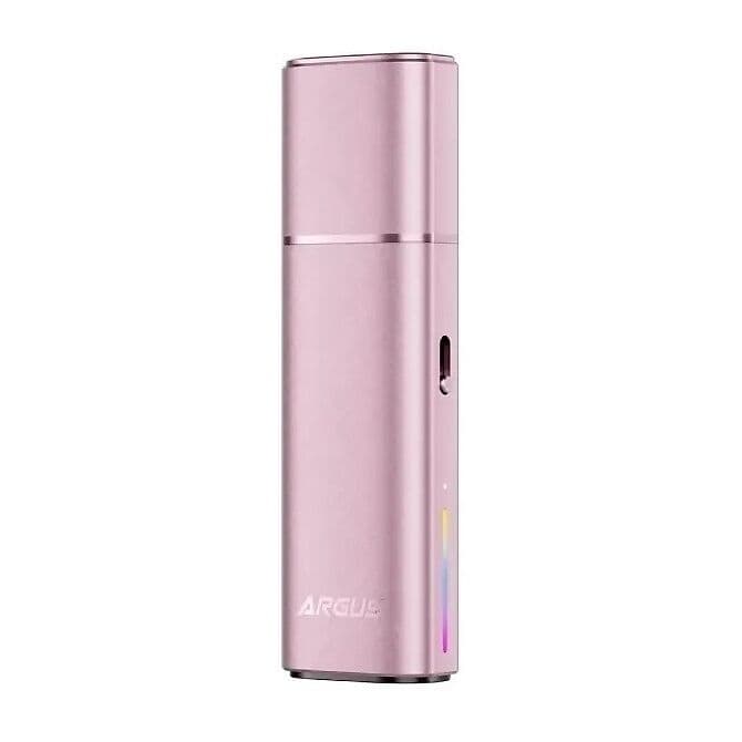 Voopoo Argus Klyc v růžové barvě s elegantním povrchem a barevnou LED indikací stavu