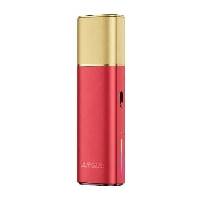 Voopoo Argus Klyc v červeno zlaté barevné kombinaci s elegantním designem a LED indikací