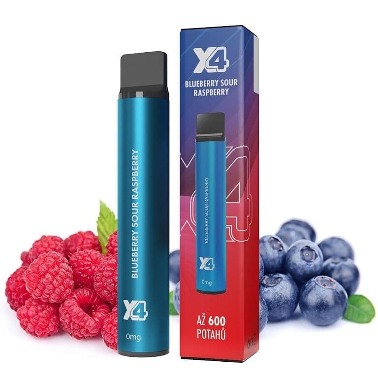 X4 Bar ZERO Blueberry Sour Raspberry Elektronické cigarety - hlavní obrázek