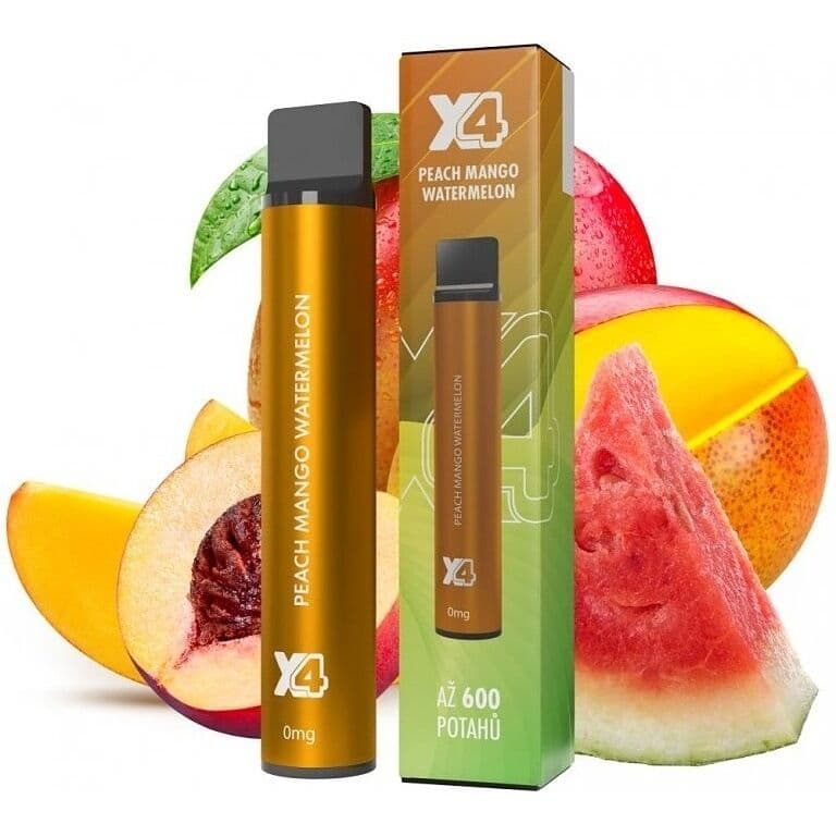 X4 Bar ZERO Peach Mango Watermelon Elektronické cigarety - hlavní obrázek