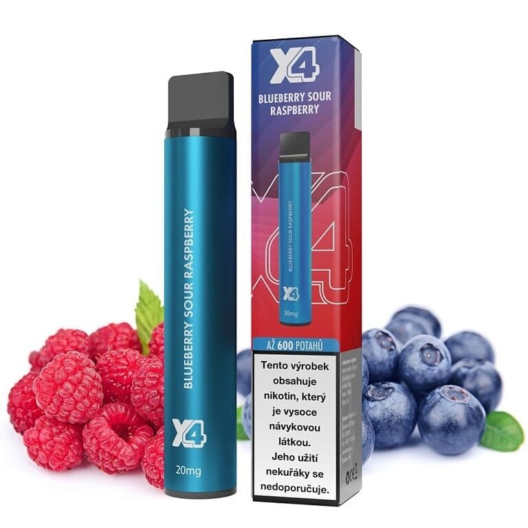 X4 Bar Blueberry Sour Raspberry Elektronické cigarety - hlavní obrázek