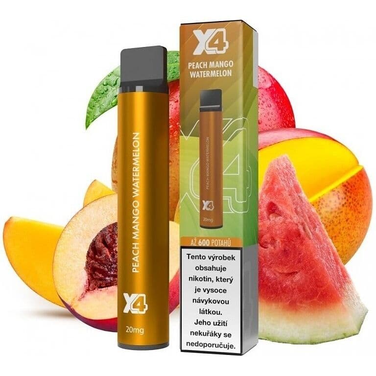 X4 Bar Peach Mango Watermelon Elektronické cigarety - hlavní obrázek