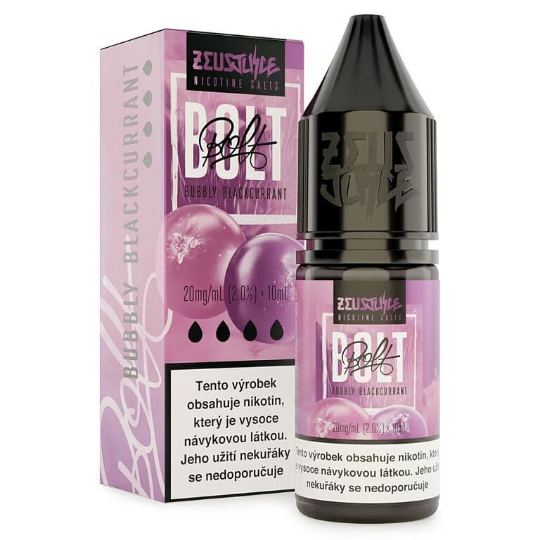 Zeus Juice BOLT Salt E-liquid Bubbly Blackcurrant Salt e-liquidy - hlavní obrázek